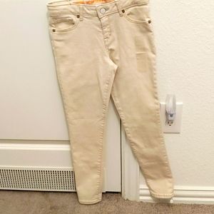 Cream jeans